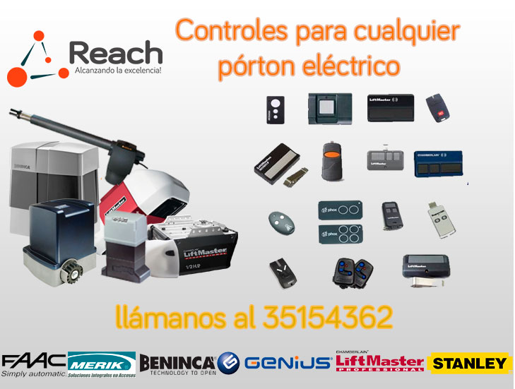 Controles Portón Eléctrico - Reach control guatemala